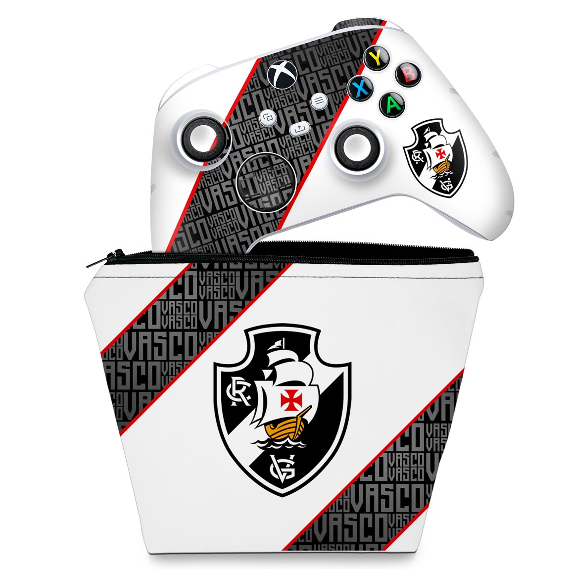 KIT Capa Case e Skin Anti-Rage Xbox Series S X Controle - Vasco A