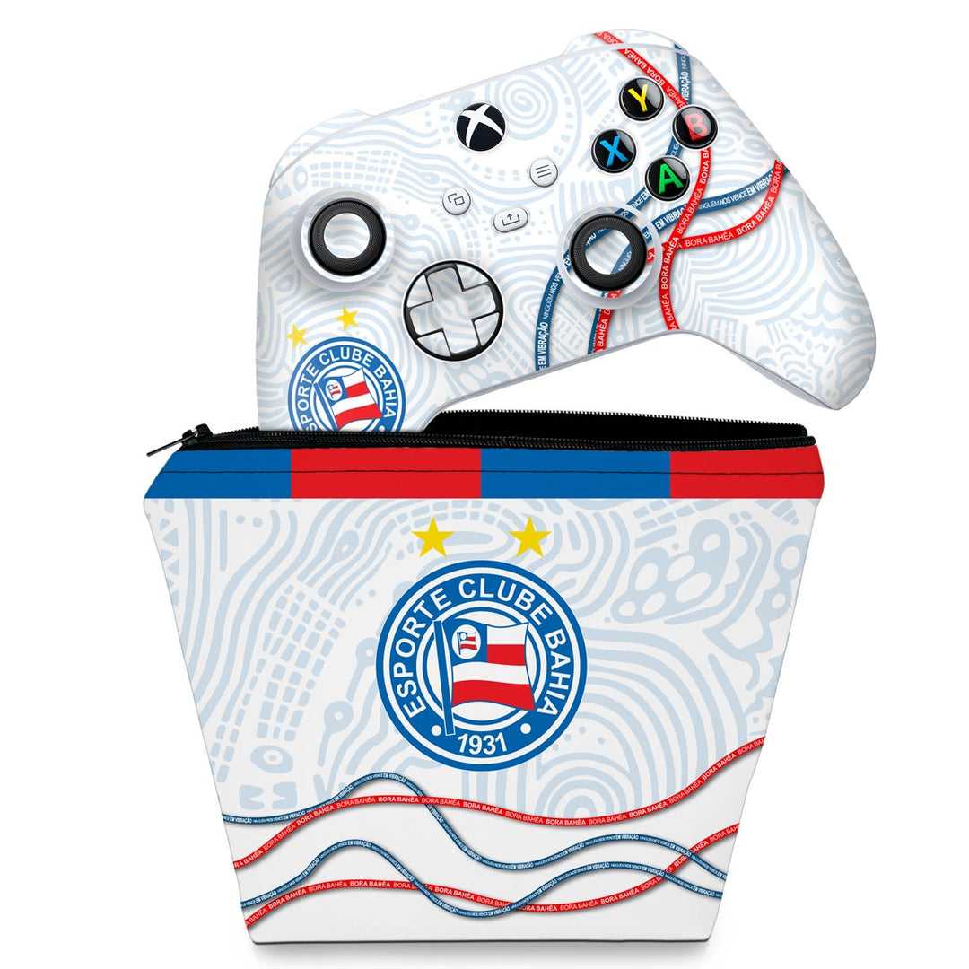 KIT Capa Case e Skin Anti-Rage Xbox Series S X Controle - Bahia A