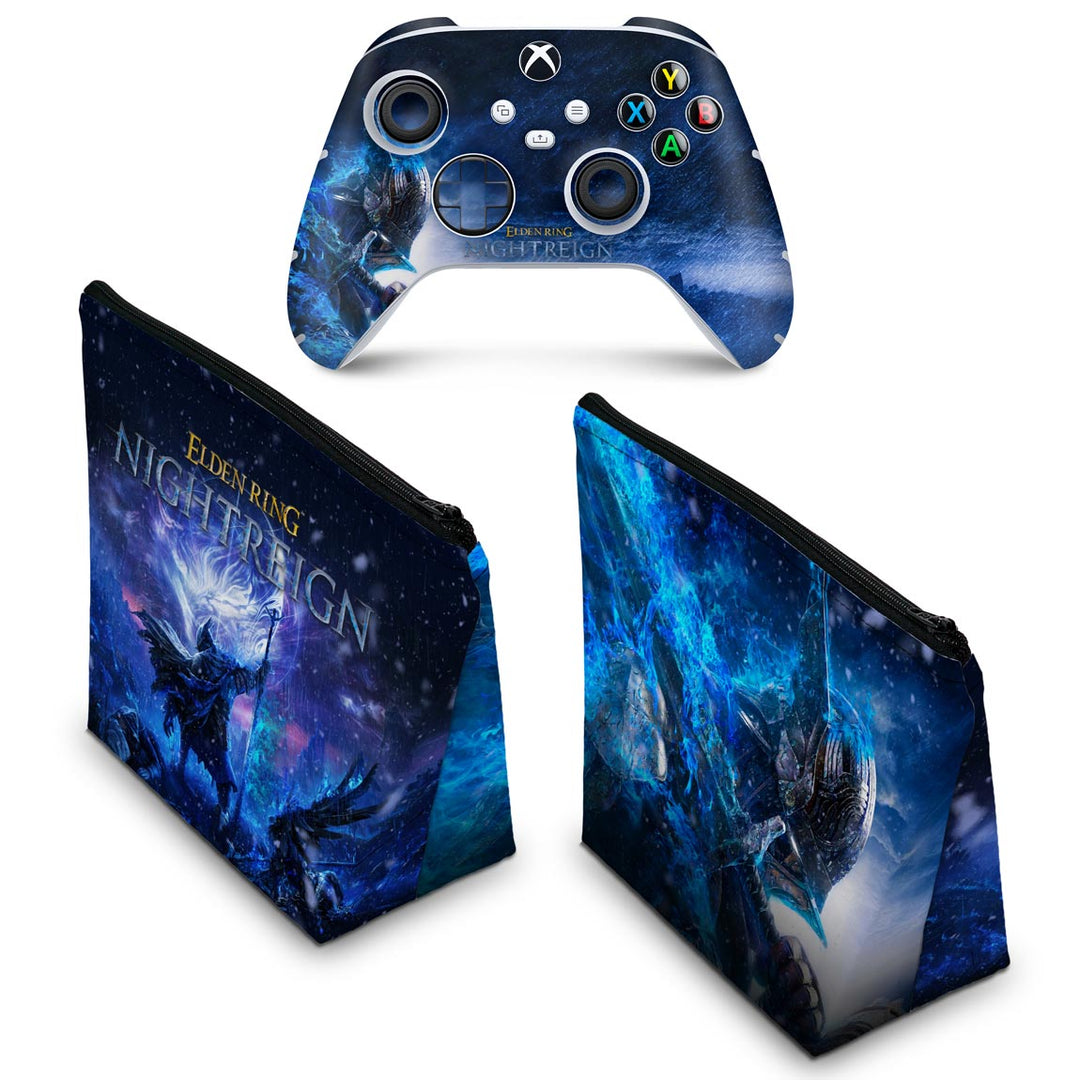 KIT Capa Case e Skin Anti-Rage Xbox Series S X Controle - Elden Ring Nightreign - Pop Arte Skins - foto 2