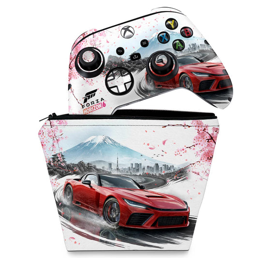 KIT Capa Case e Skin Anti-Rage Xbox Series S X Controle - Modelo 206