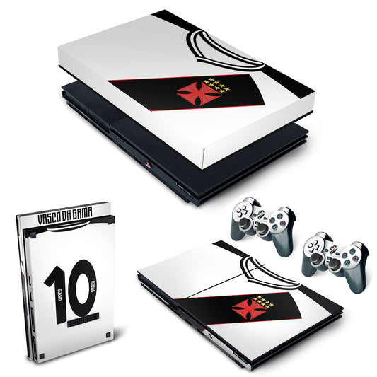 KIT Capa Anti Poeira e Skin Anti-Rage PS2 Slim - Vasco B