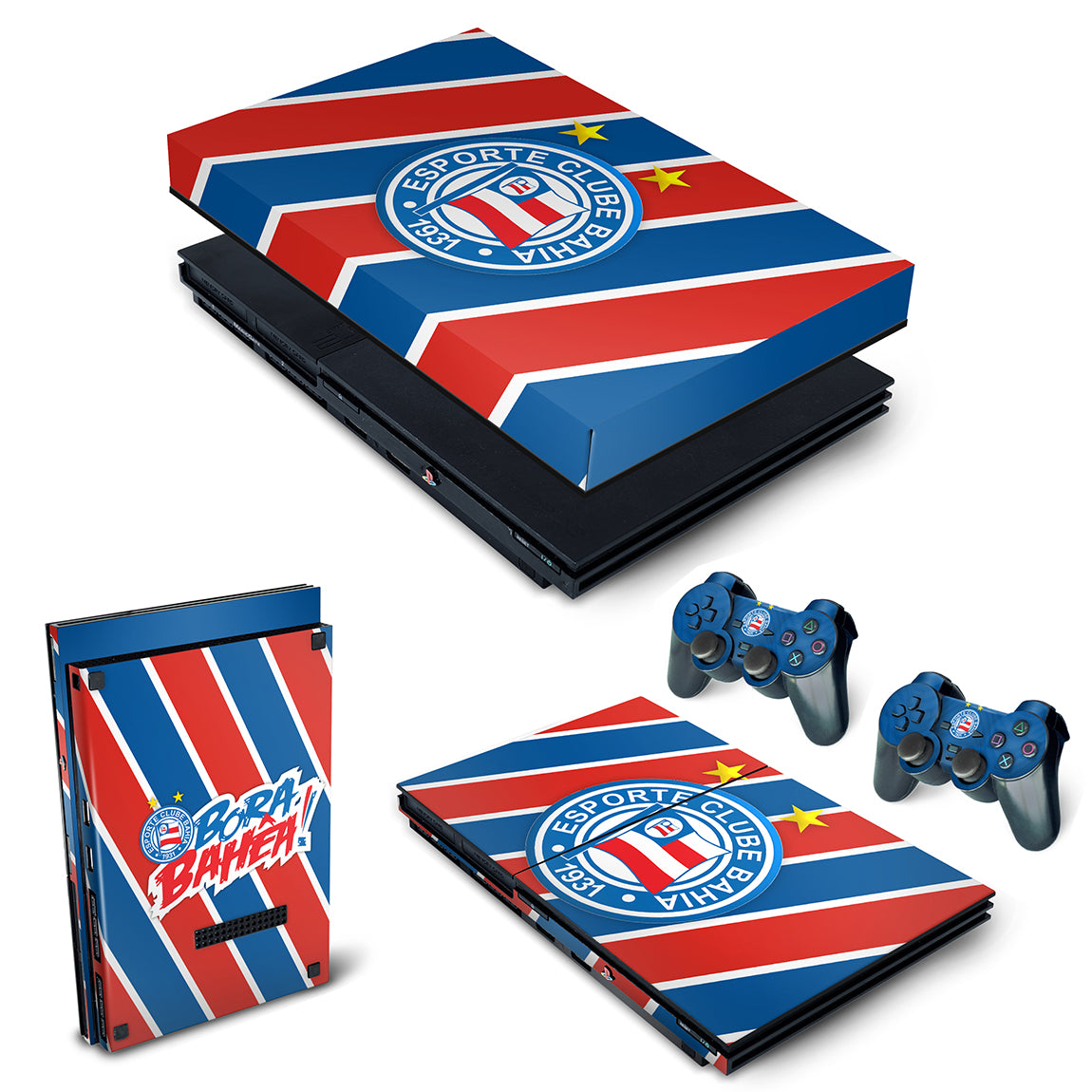 KIT Capa Anti Poeira e Skin Anti-Rage PS2 Slim - Bahia B