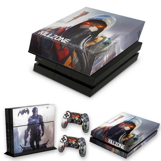 KIT Capa Anti Poeira e Skin Anti-Rage PS4 Fat - Killzone Shadow Fall
