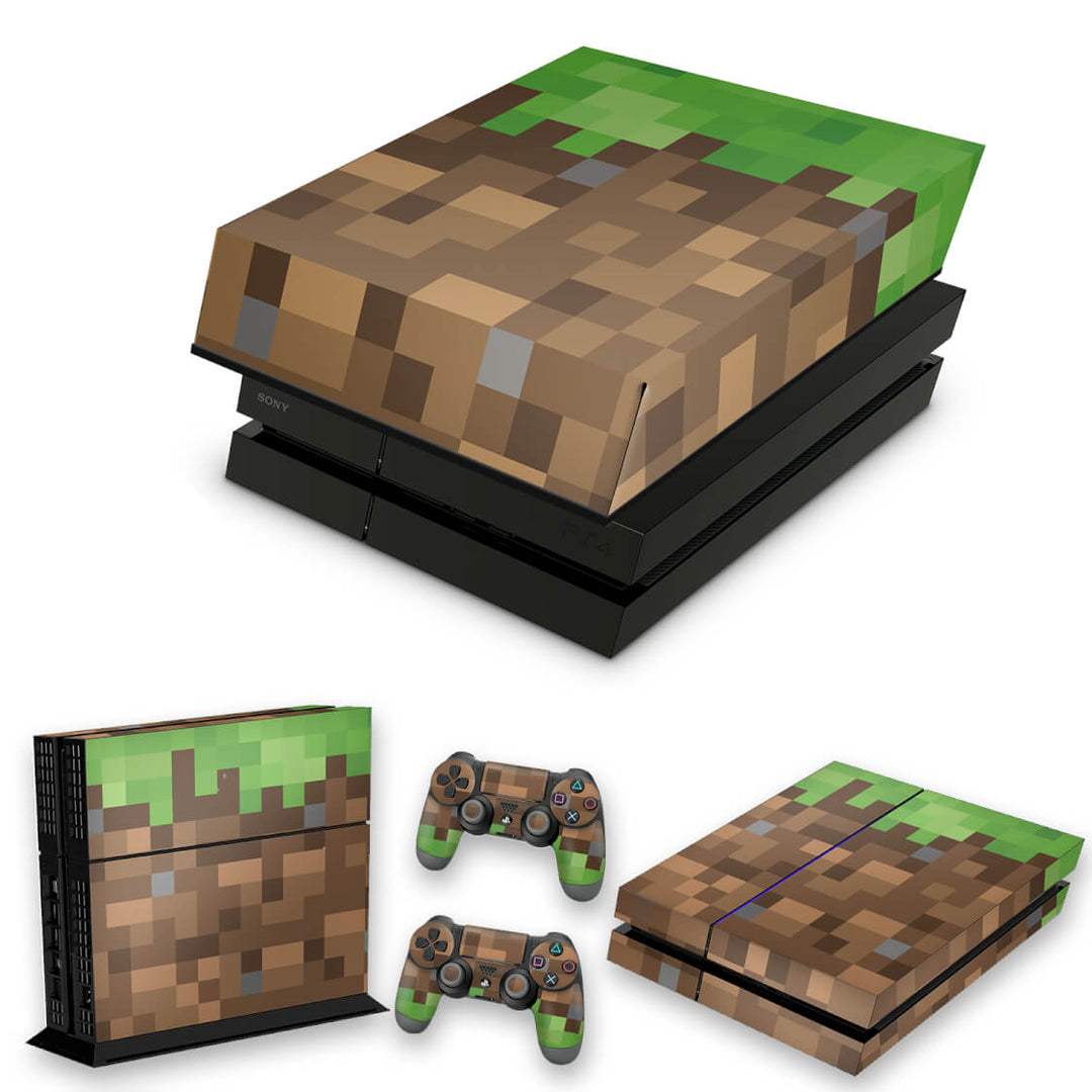 KIT Capa Anti Poeira e Skin Anti-Rage PS4 Fat - Minecraft - Pop Arte Skins