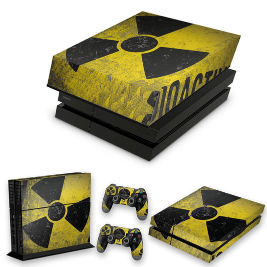 KIT Capa Anti Poeira e Skin Anti-Rage PS4 Fat - Radioativo