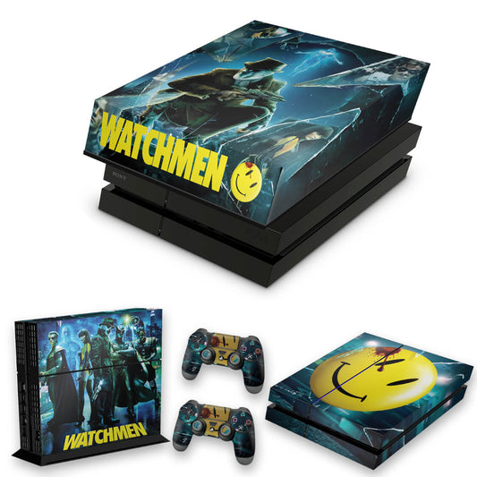 KIT Capa Anti Poeira e Skin Anti-Rage PS4 Fat - Watchmen