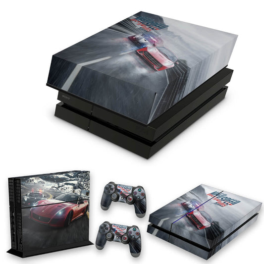 KIT Capa Anti Poeira e Skin Anti-Rage PS4 Fat - Need For Speed Rivals