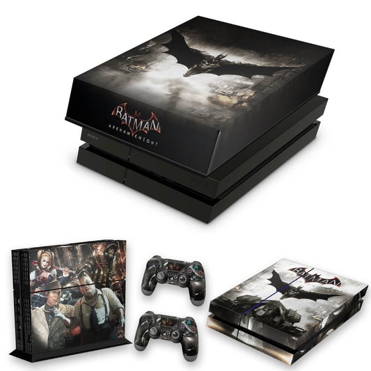 KIT Capa Anti Poeira e Skin Anti-Rage PS4 Fat - Batman Arkham Knight