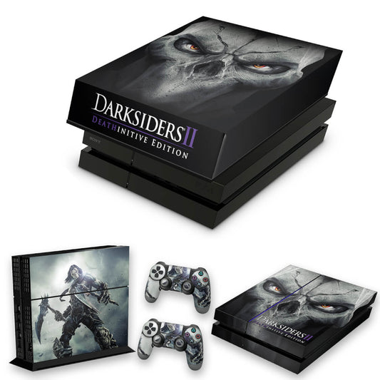 KIT Capa Anti Poeira e Skin Anti-Rage PS4 Fat - Darksiders Deathinitive Edition