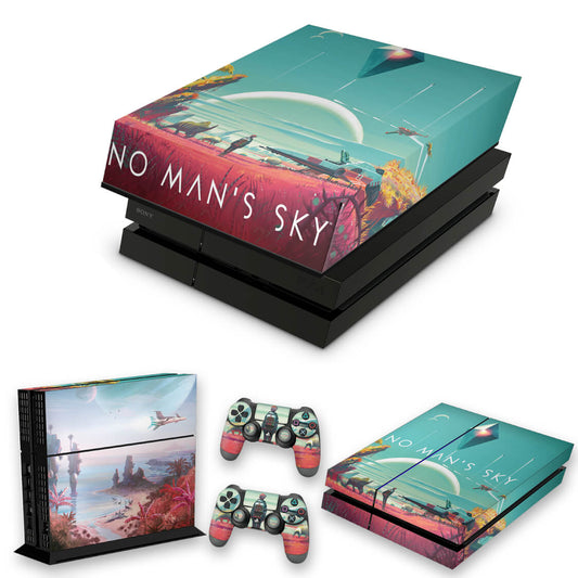 KIT Capa Anti Poeira e Skin Anti-Rage PS4 Fat - No Man'S Sky