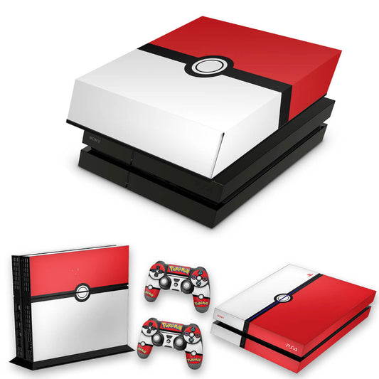KIT Capa Anti Poeira e Skin Anti-Rage PS4 Fat - Pokemon
