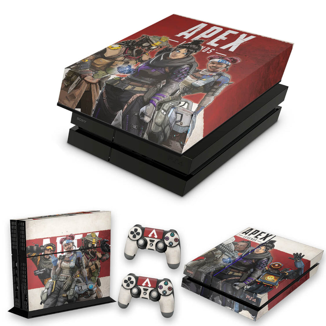 KIT Capa Anti Poeira e Skin Anti-Rage PS4 Fat - Apex Legends - Pop Arte Skins