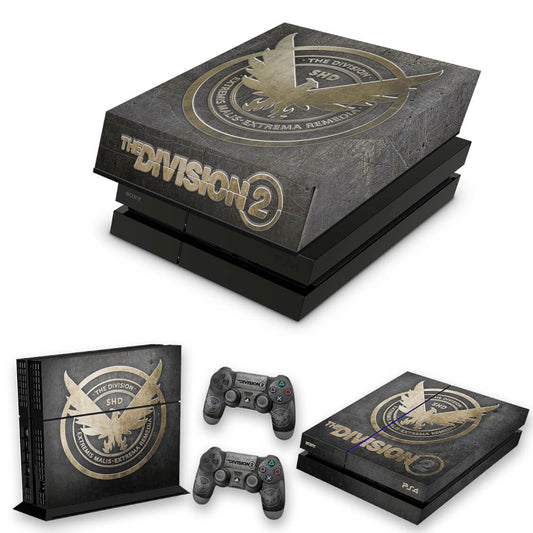 KIT Capa Anti Poeira e Skin Anti-Rage PS4 Fat - The Division 2