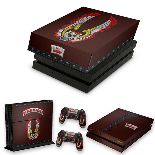 KIT Capa Anti Poeira e Skin Anti-Rage PS4 Fat - The Warriors