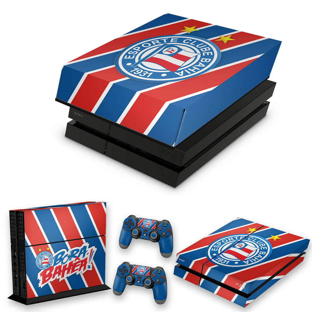 KIT Capa Anti Poeira e Skin Anti-Rage PS4 Fat - Bahia B - Pop Arte Skins