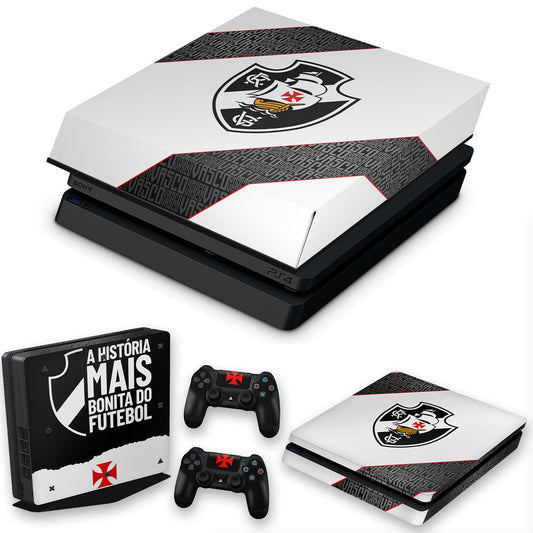 KIT Capa Anti Poeira e Skin Anti-Rage PS4 Slim - Vasco A