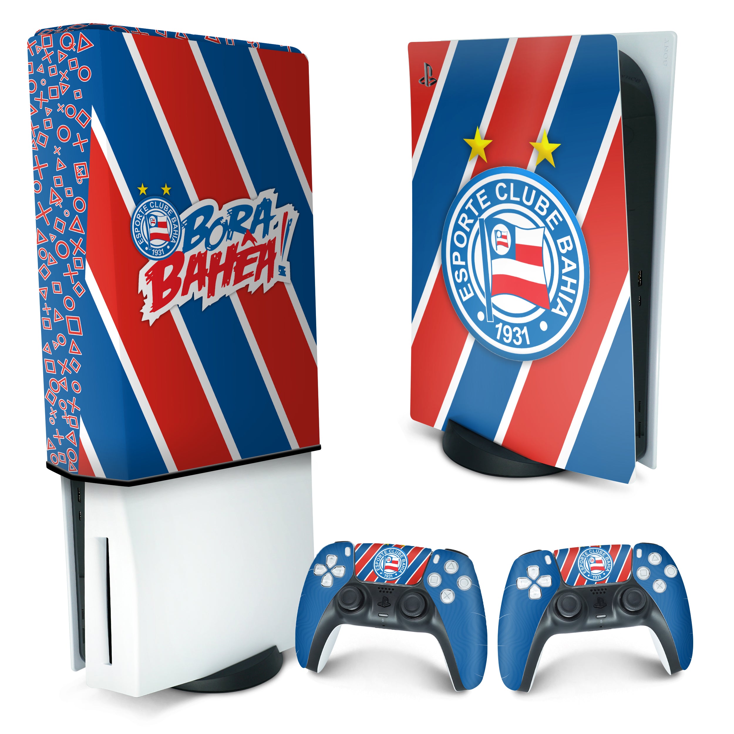 KIT Capa Anti Poeira e Skin Anti-Rage PS5 Fat Vertical - Bahia B