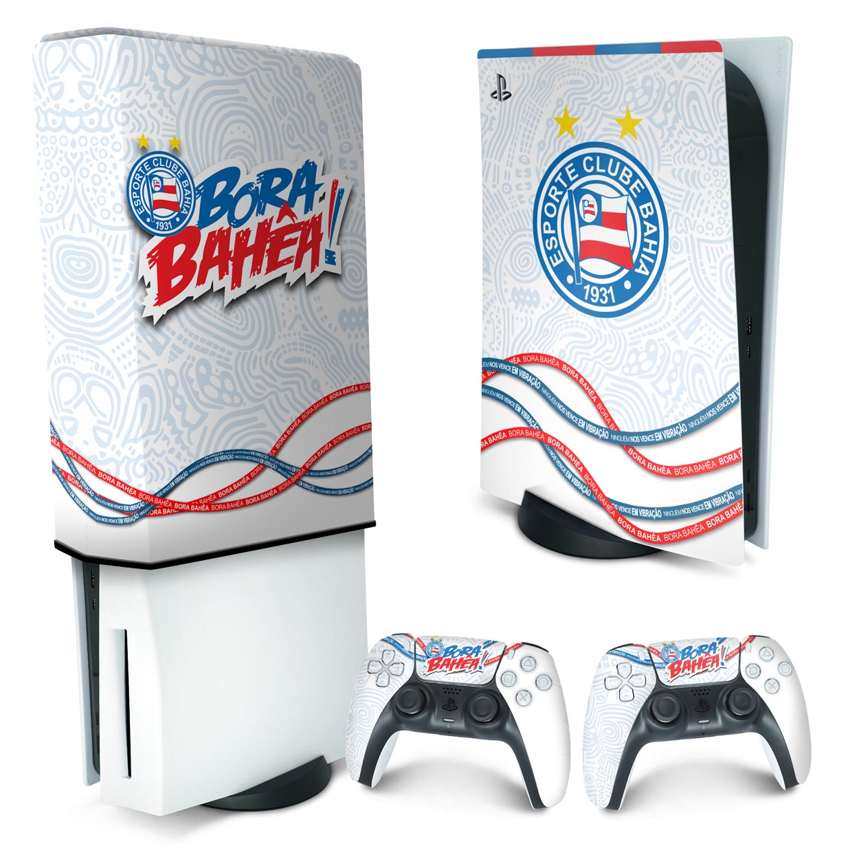 KIT Capa Anti Poeira e Skin Anti-Rage PS5 Fat Vertical - Bahia A
