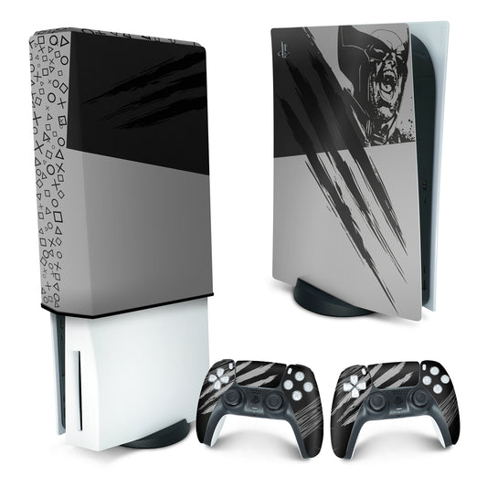 KIT PS5 Fat Skin Anti-Rage e Capa Anti Poeira Vertical - Modelo 208
