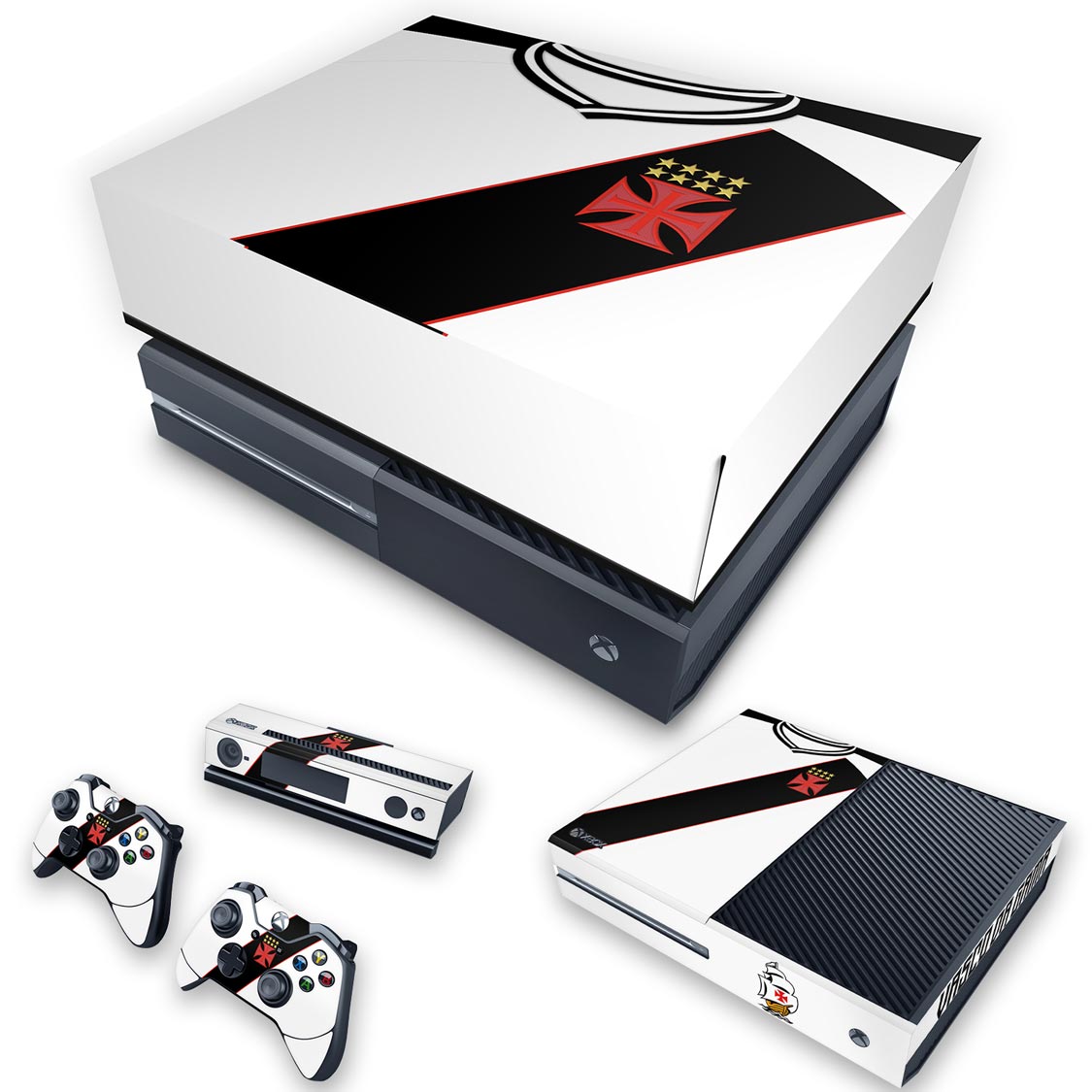 KIT Capa Anti Poeira e Skin Anti-Rage Xbox One Fat - Vasco B