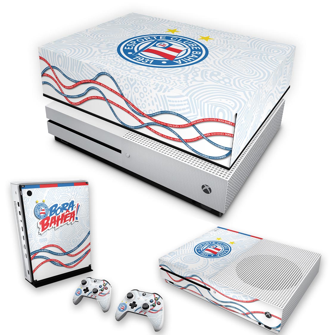 KIT Capa Anti Poeira e Skin Anti-Rage Xbox One S Slim - Bahia A