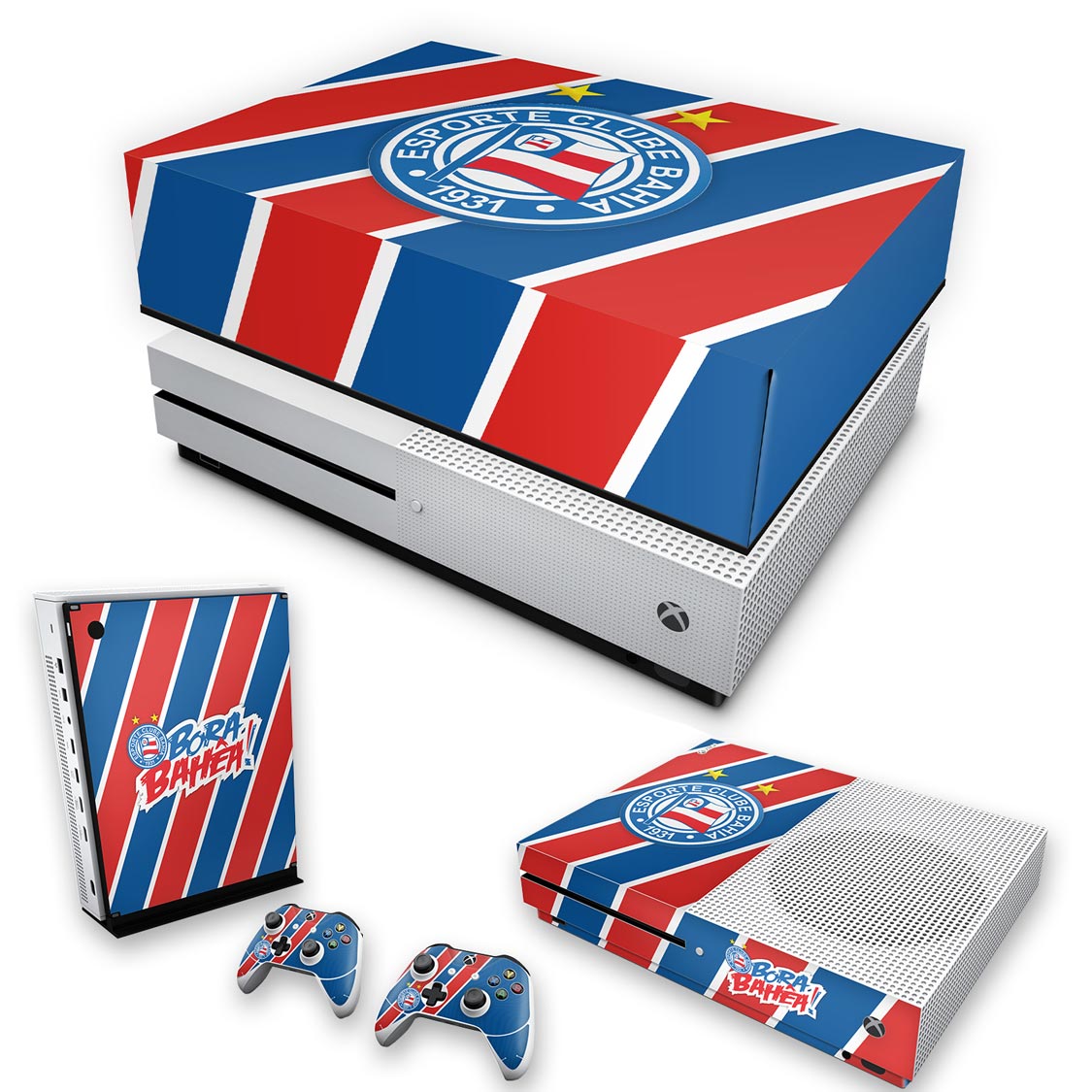 KIT Capa Anti Poeira e Skin Anti-Rage Xbox One S Slim - Bahia B