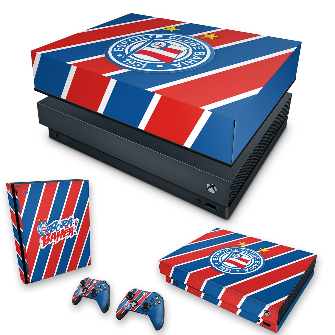 KIT Capa Anti Poeira e Skin Anti-Rage Xbox One X - Bahia B