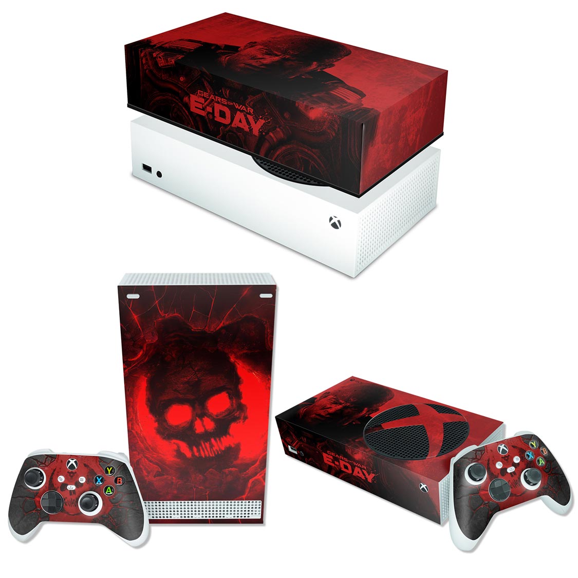 KIT Xbox Series S Skin Anti-Rage e Capa Anti Poeira Horizontal - Modelo 147