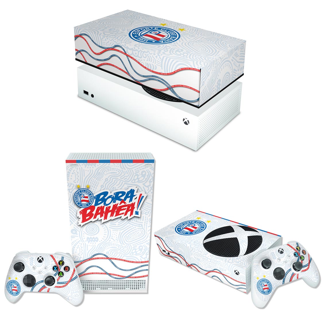 KIT Capa Anti Poeira e Skin Anti-Rage Xbox Series S Horizontal - Bahia A