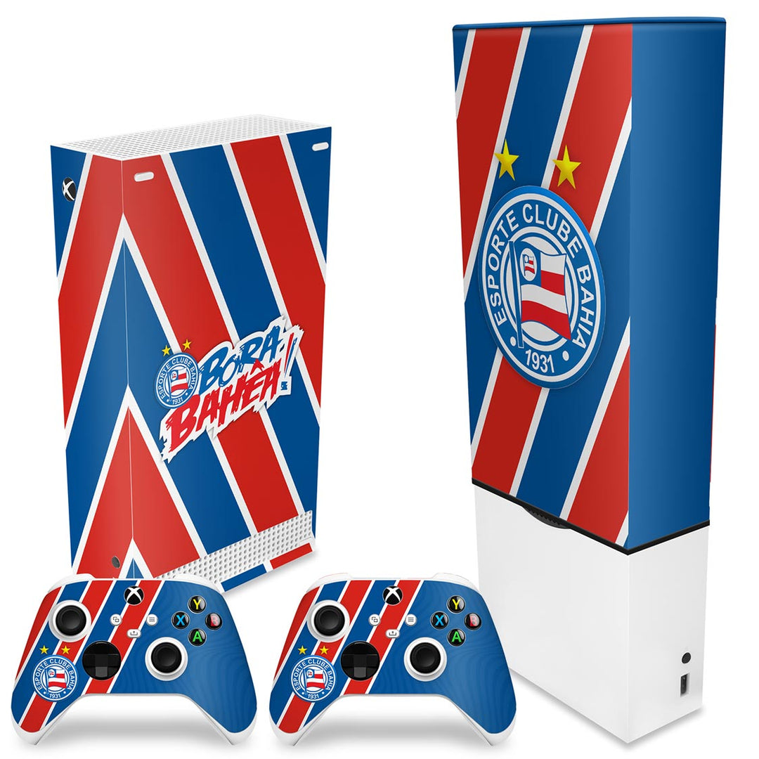 KIT Capa Anti Poeira e Skin Anti-Rage Xbox Series S Vertical - Bahia B - Pop Arte Skins - foto 2