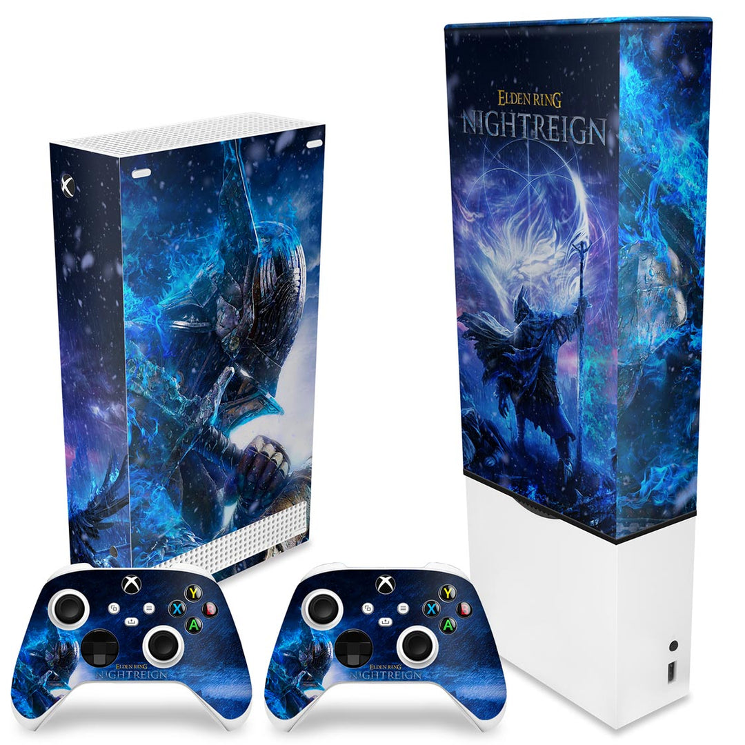 KIT Capa Anti Poeira e Skin Anti-Rage Xbox Series S Vertical - Elden Ring Nightreign - Pop Arte Skins - foto 2