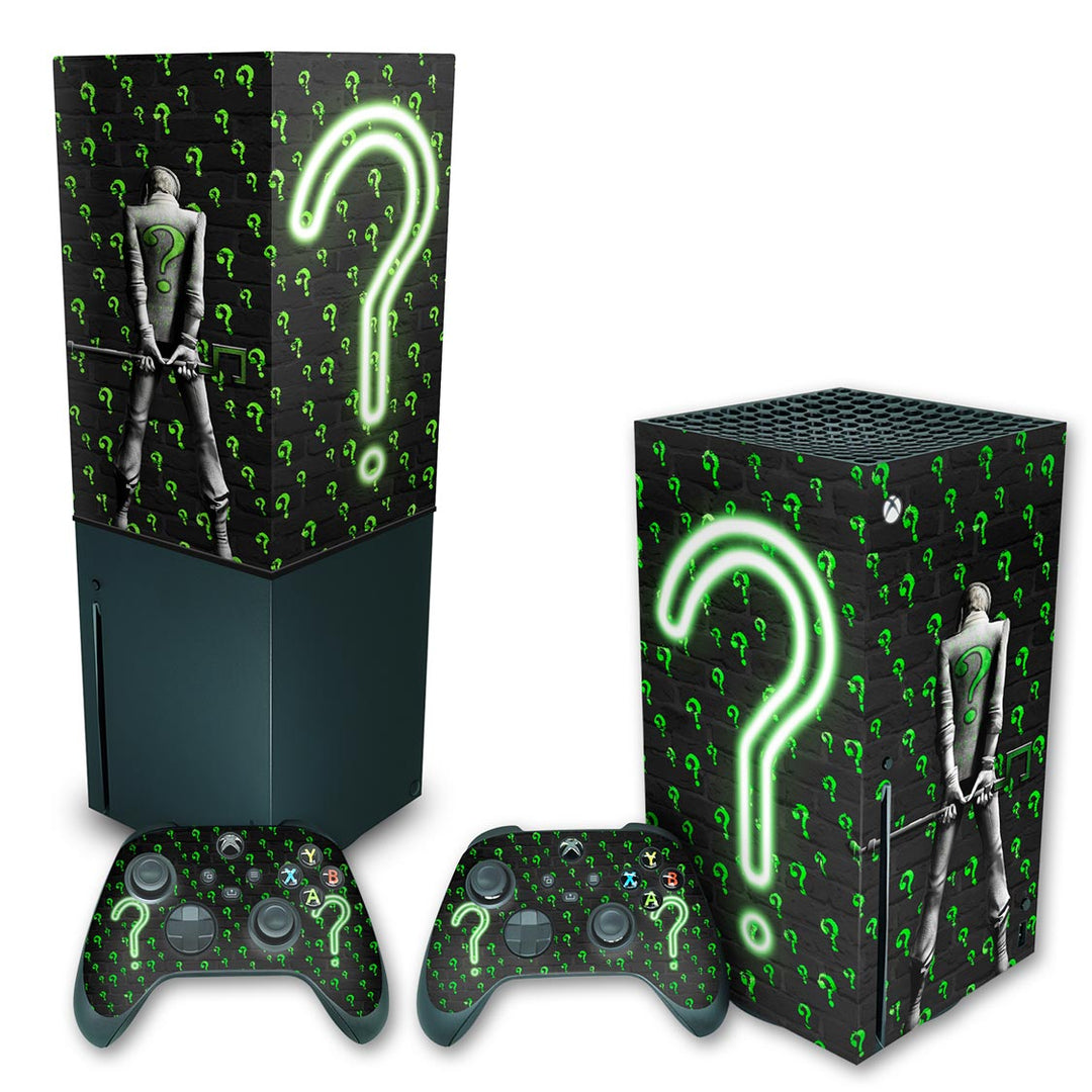 KIT Capa Anti Poeira e Skin Anti-Rage Xbox Series X Vertical - Charada - Pop Arte Skins