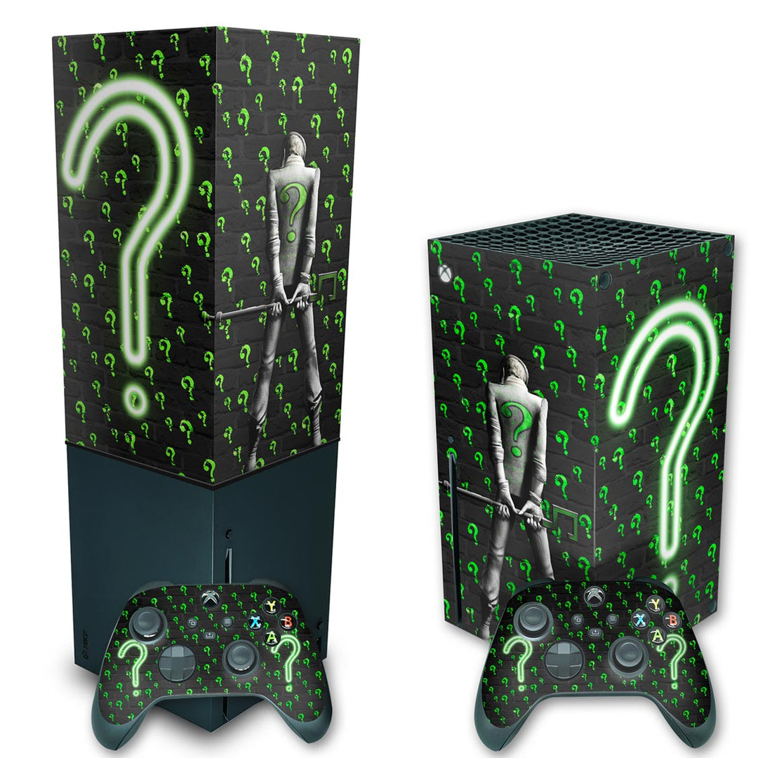 KIT Capa Anti Poeira e Skin Anti-Rage Xbox Series X Vertical - Charada - Pop Arte Skins - foto 2