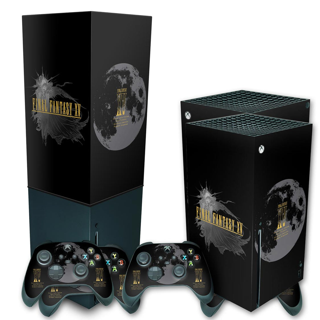 KIT Capa Anti Poeira e Skin Anti-Rage Xbox Series X Vertical - Final Fantasy XV Bundle - Pop Arte Skins - foto 2