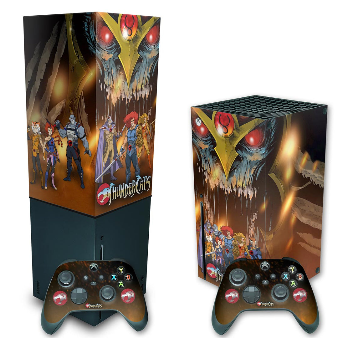 KIT Capa Anti Poeira e Skin Anti-Rage Xbox Series X Vertical - Thundercats - Pop Arte Skins - foto 2