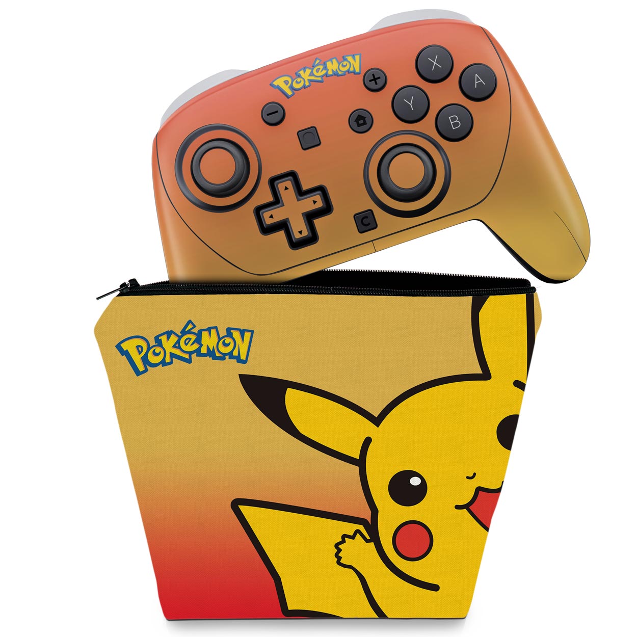 KIT Capa Case e Skin Anti-Rage Nintendo Switch 2 Pro Controle - Modelo 003