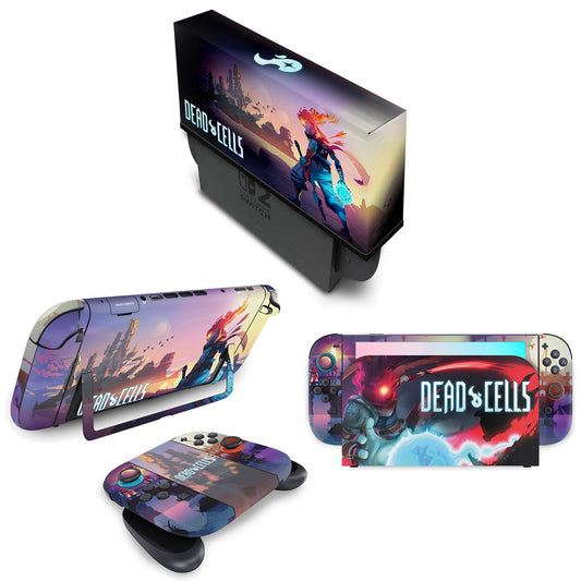KIT Capa Anti Poeira e Skin Anti-Rage Nintendo Switch 2 - Dead Cells