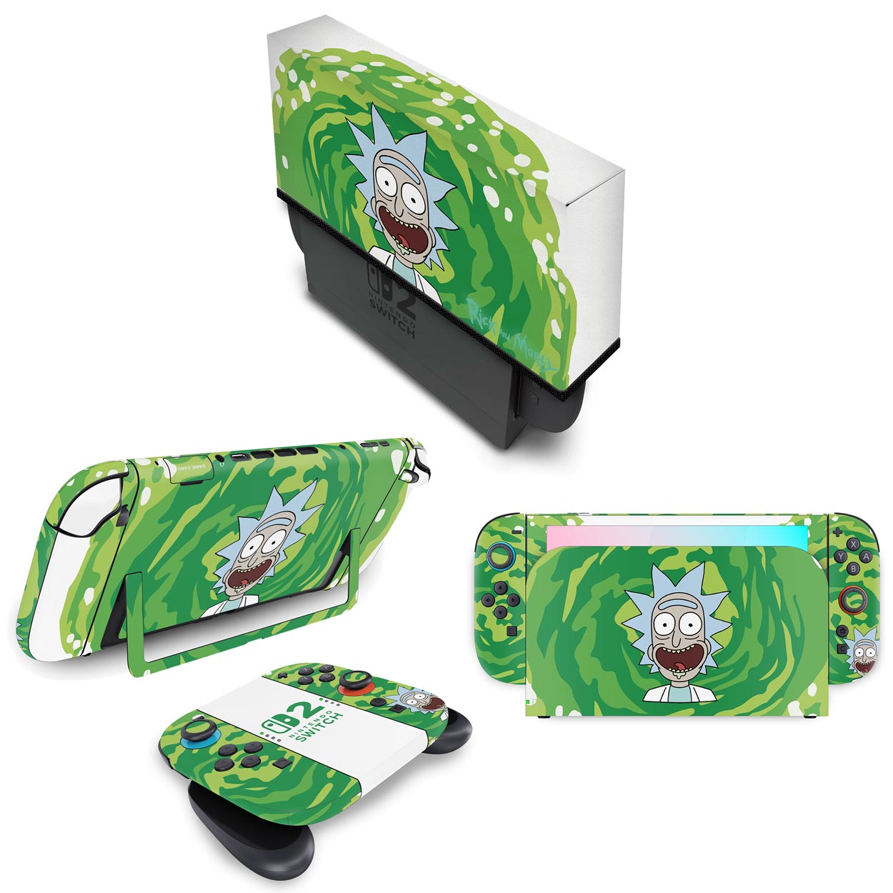 KIT Nintendo Switch 2 Skin Anti-Rage e Capa Anti Poeira - Modelo 050