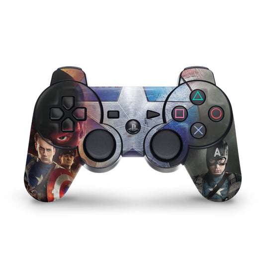 Skin Anti-Rage PS3 Controle - Capitao America