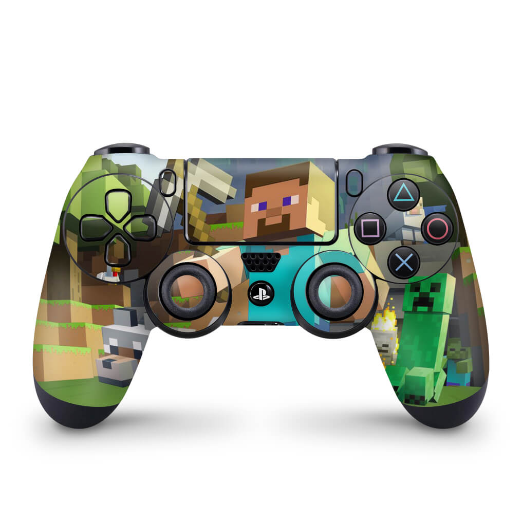 Skin Anti-Rage PS4 Controle - Minecraft - Pop Arte Skins