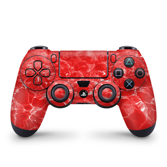 Skin Anti-Rage PS4 Controle - Aquático Água Vermelha