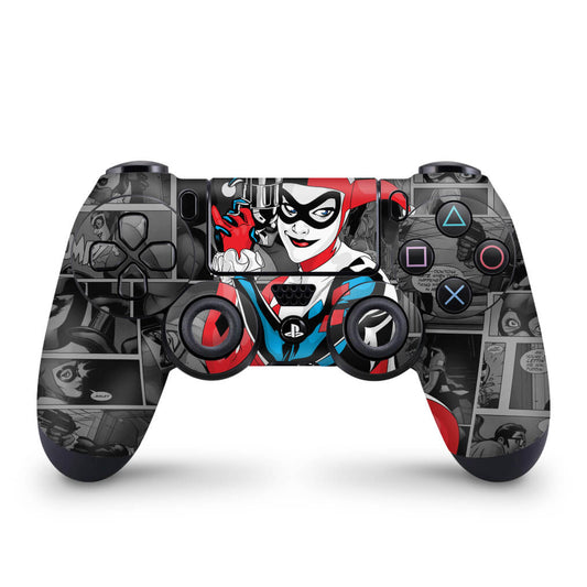 Skin Anti-Rage PS4 Controle - Harley Quinn - Arlequina #a
