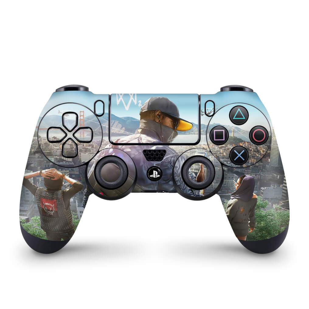 Skin Anti-Rage PS4 Controle - Watch Dogs 2 - Pop Arte Skins