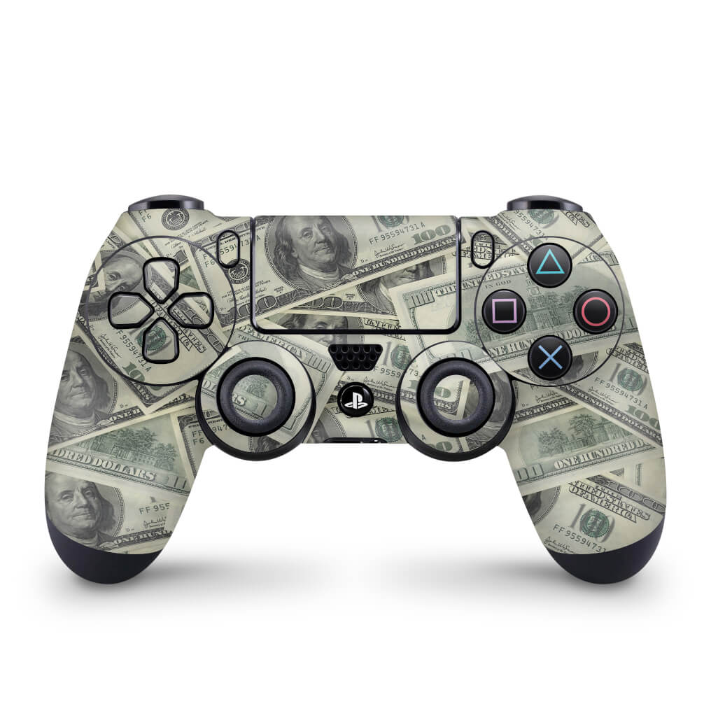 Skin Anti-Rage PS4 Controle - Dollar Money Dinheiro - Pop Arte Skins