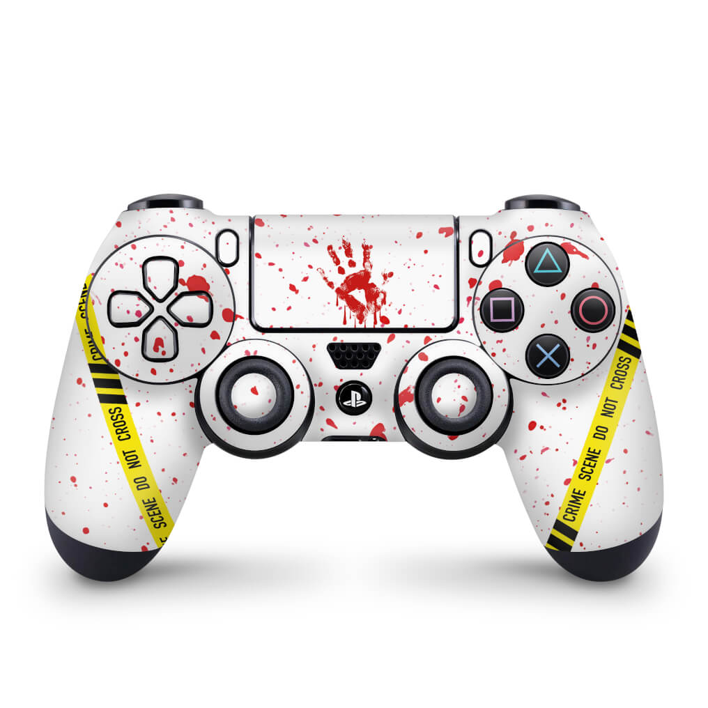 Skin Anti-Rage PS4 Controle - Cena de Crime Scene - Pop Arte Skins
