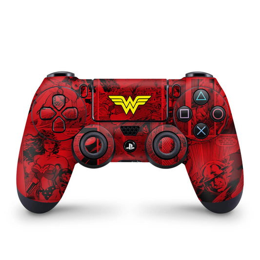 Skin Anti-Rage PS4 Controle - Mulher Maravilha Comics