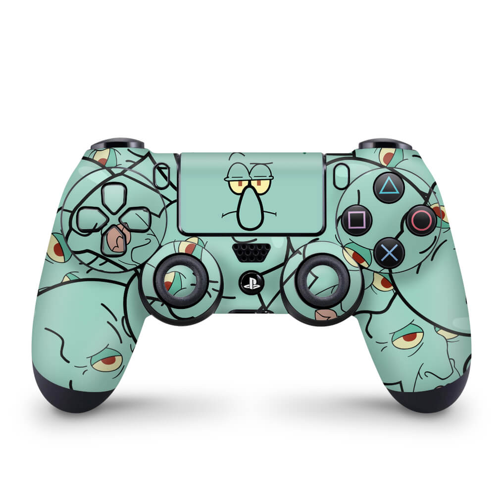 Skin Anti-Rage PS4 Controle - Lula Molusco Bob Esponja - Pop Arte Skins