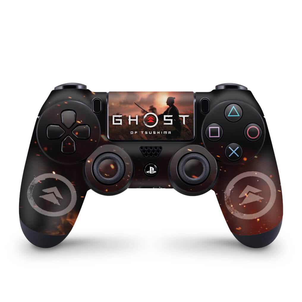 Skin Anti-Rage PS4 Controle - Ghost Of Tsushima - Pop Arte Skins