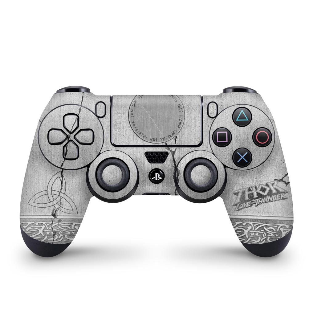 Skin Anti-Rage PS4 Controle - Mjolnir Thor Amor e Trovão - Pop Arte Skins