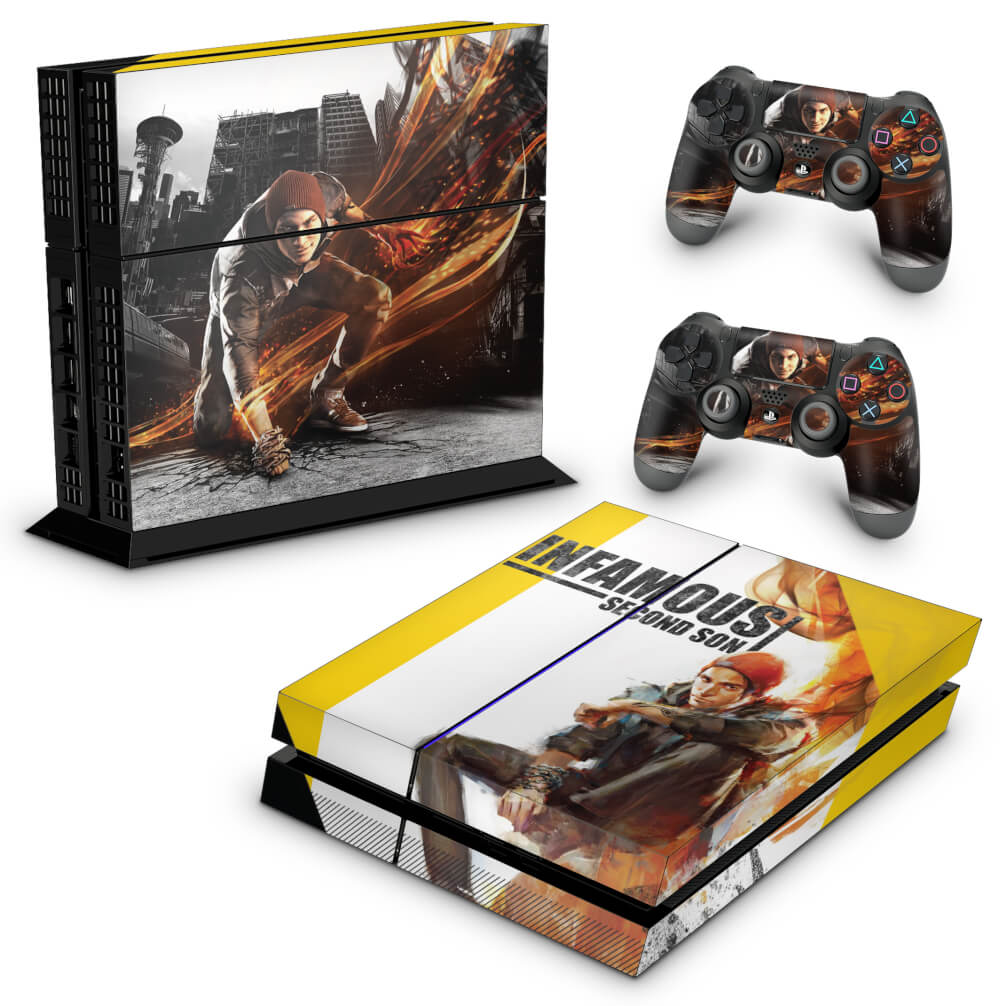 Skin Anti-Rage PS4 Fat - Infamous - Pop Arte Skins